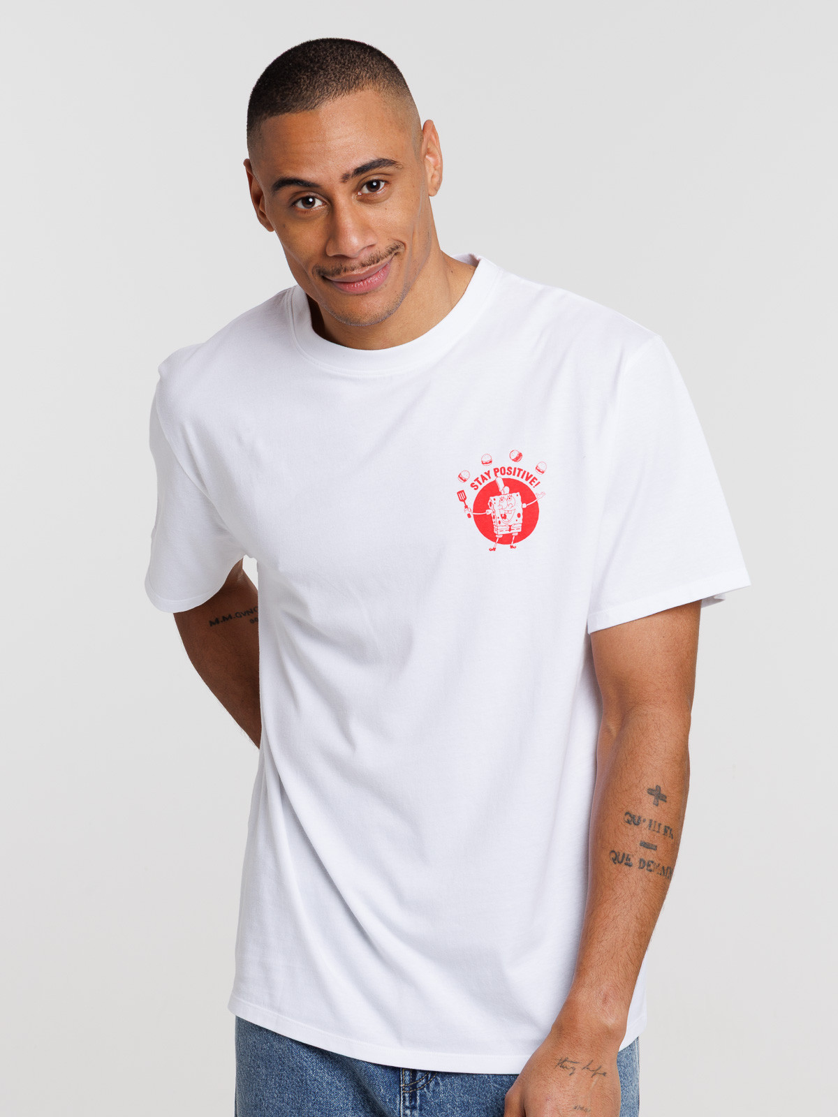 Tee-shirt imprimé Bob l'éponge dos homme Tee-shirt imprimé Bob l'éponge dos homme