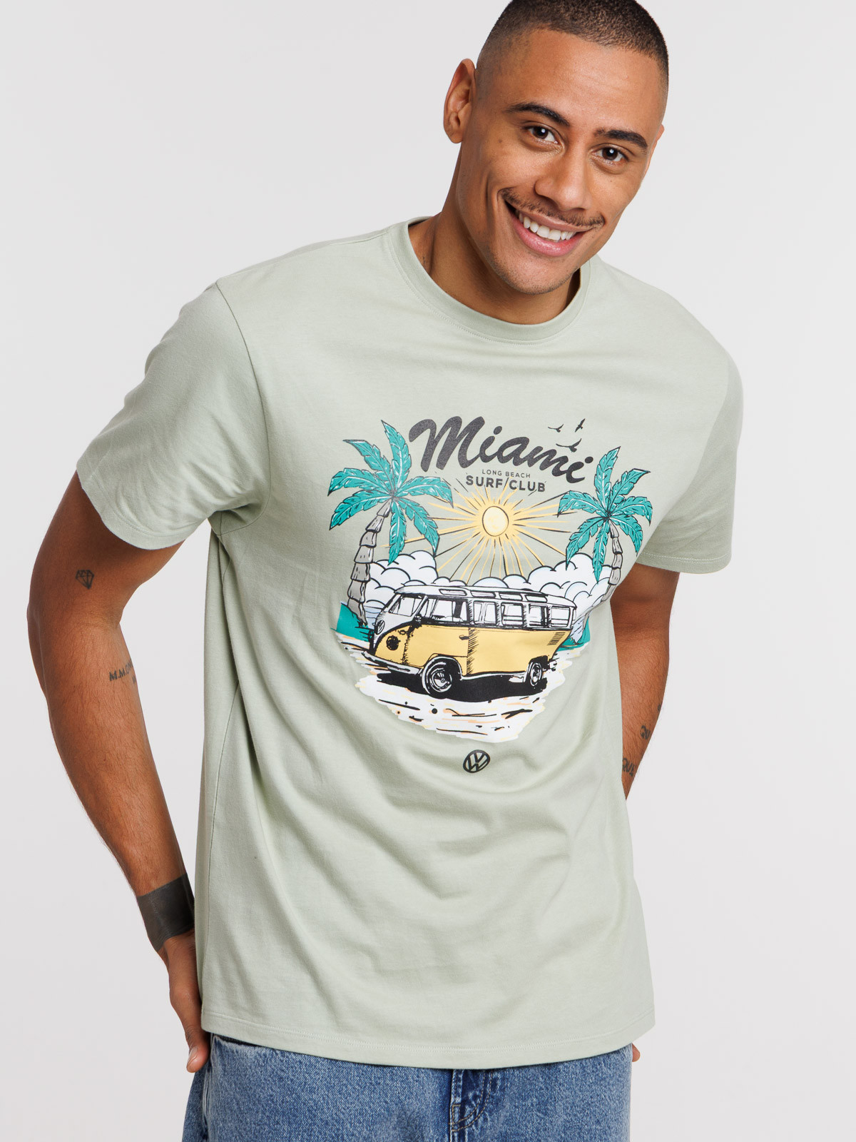 T-shirt sauge imprimé Miami homme