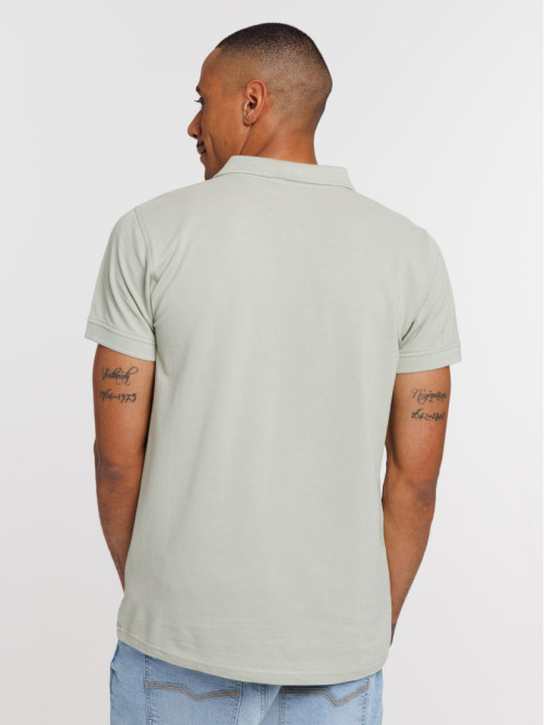 Polo basique coloris sauge...