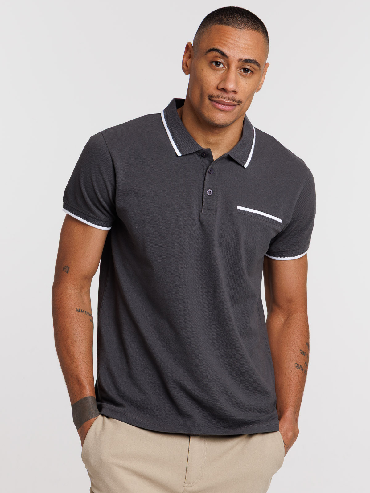Polo manches courtes coton homme Polo manches courtes coton homme