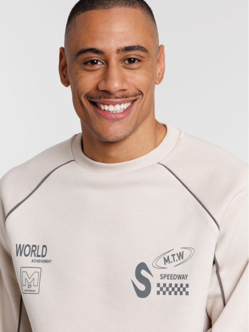 Sweat coloris lin homme