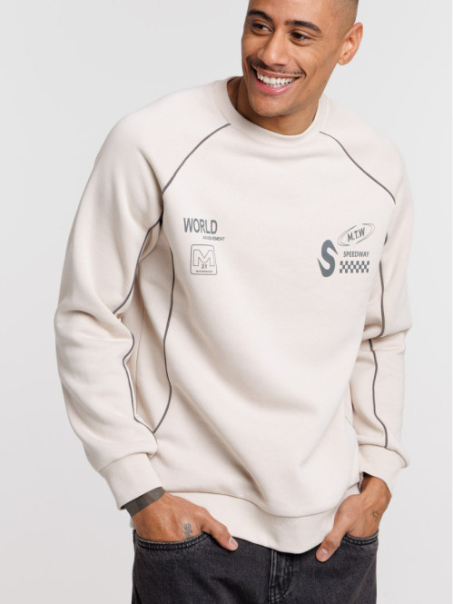 Sweat coloris lin homme