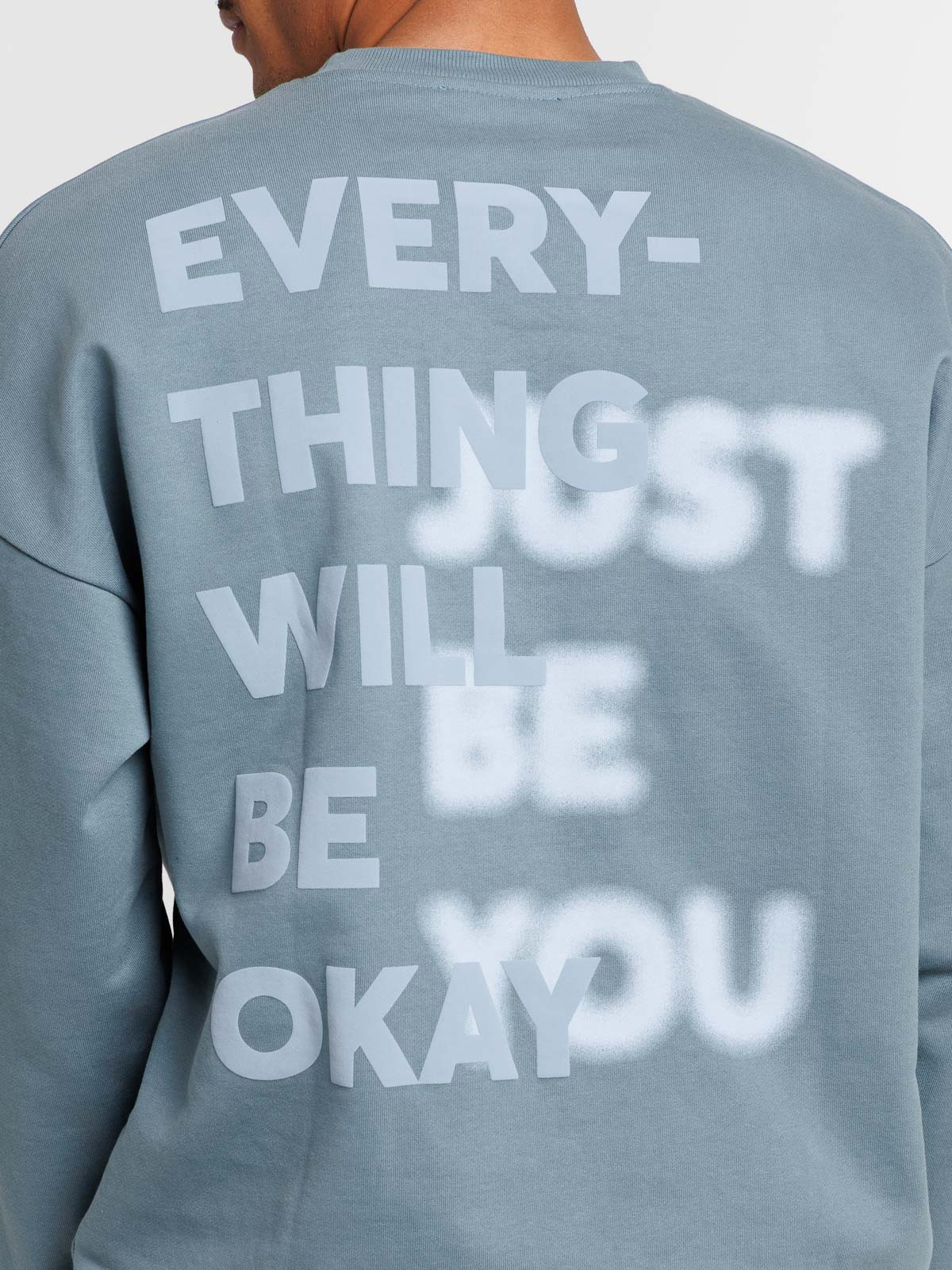 Sweat homme imprimé dos col rond