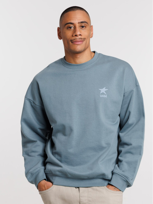 Sweat homme imprimé dos col...