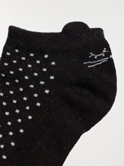 Lot 3 paires chaussettes chat femme