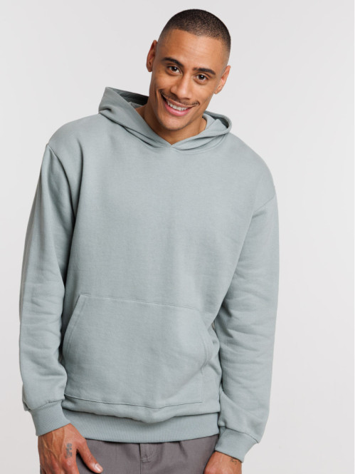 Sweat basique uni à capuche...