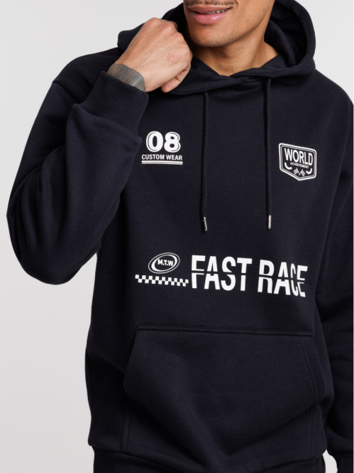 Sweat à capuche noir...