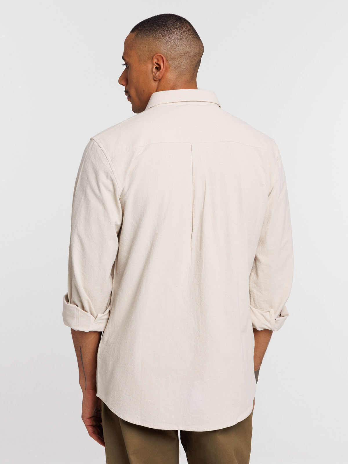 Chemise coloris lin homme