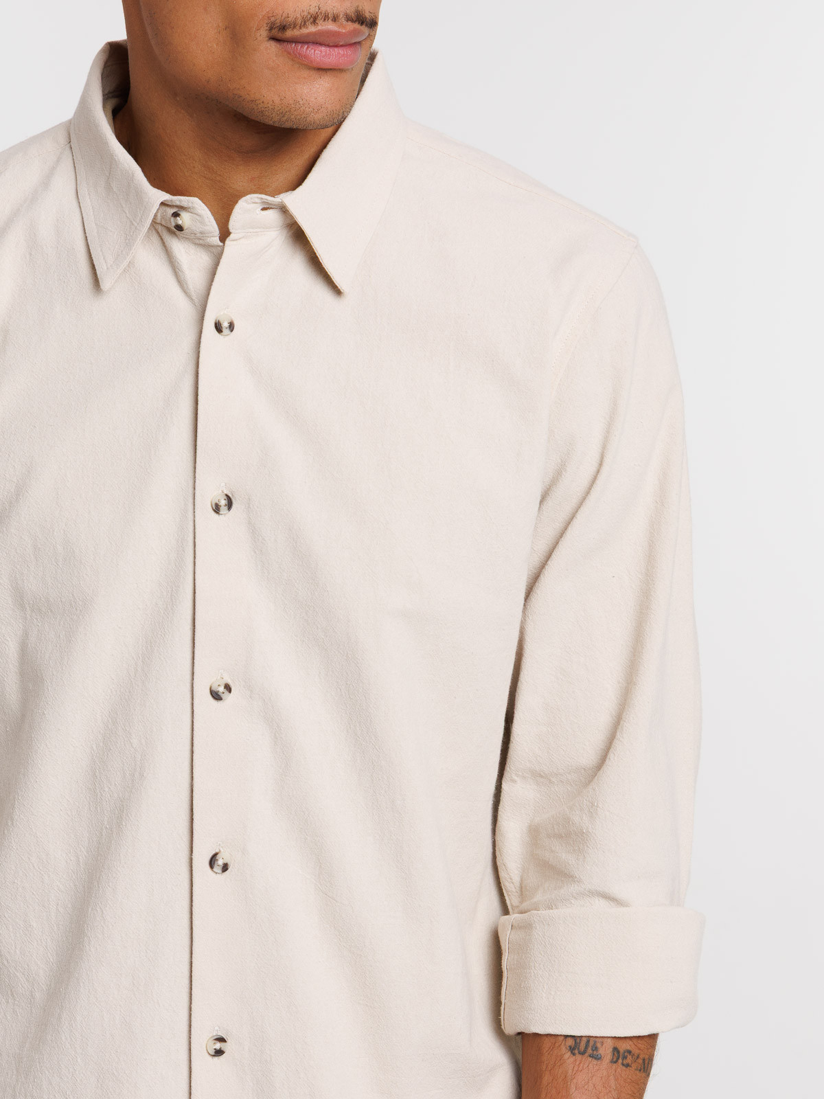 Chemise coloris lin homme