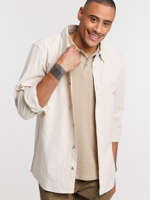 Chemise coloris lin homme