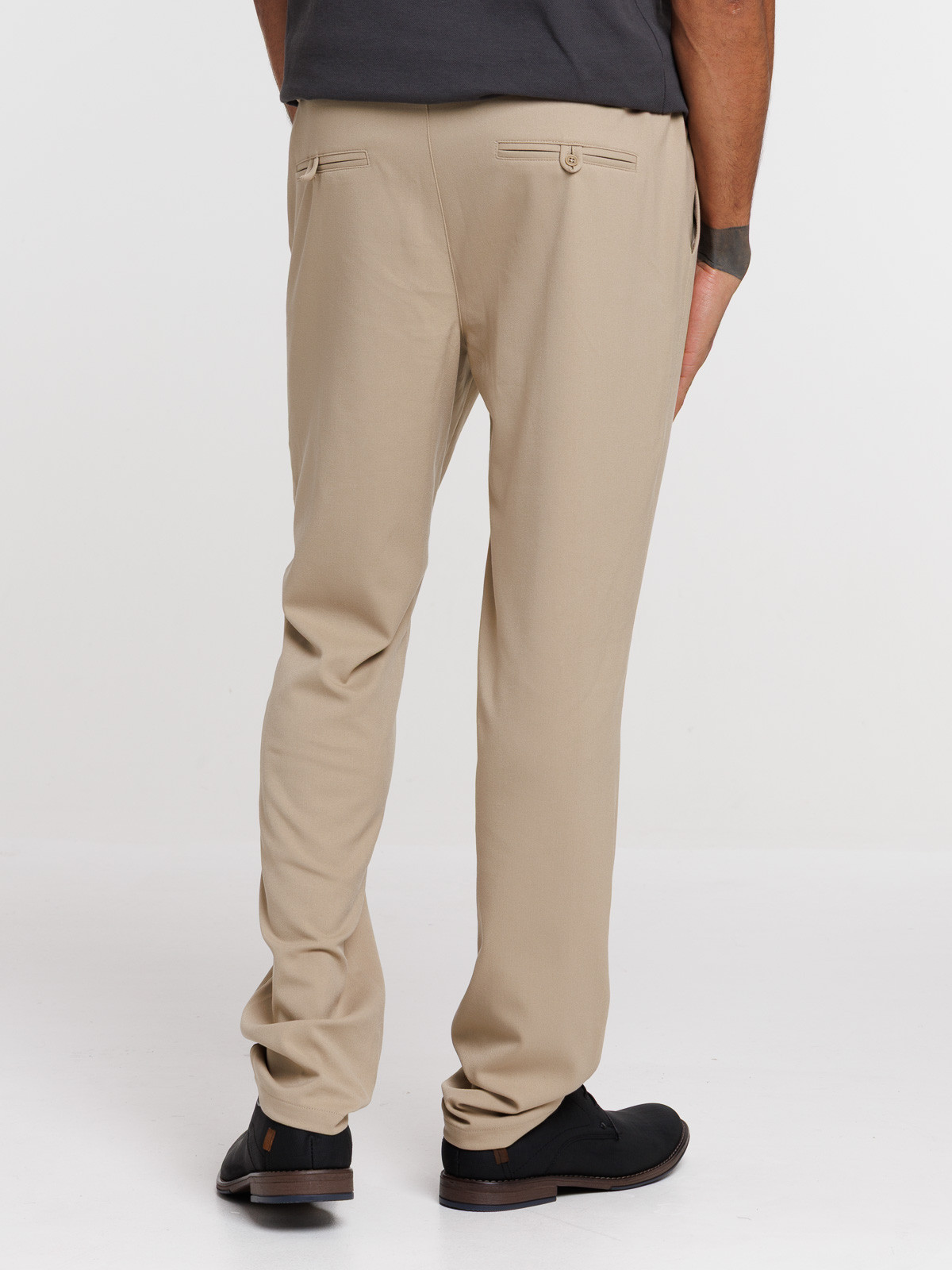 Pantalon ville coloris taupe homme