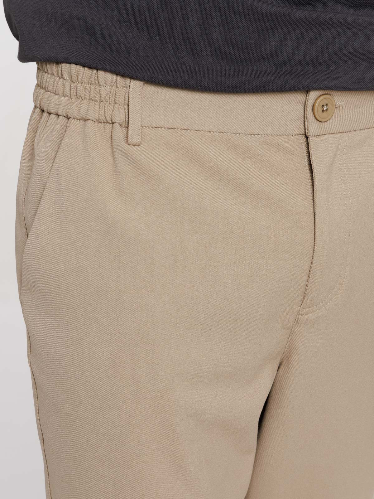 Pantalon ville coloris taupe homme