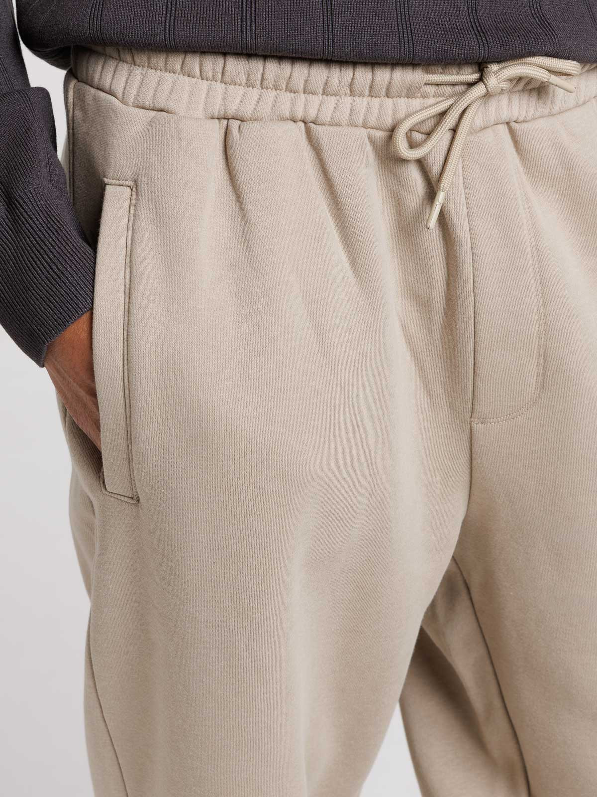 Pantalon de jogging taupe grisé homme Pantalon de jogging taupe grisé homme
