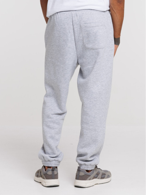 Jogging uni gris chiné homme