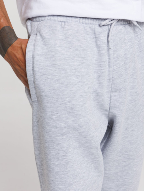 Jogging uni gris chiné homme