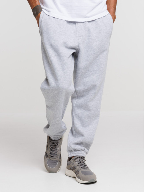 Jogging uni gris chiné homme