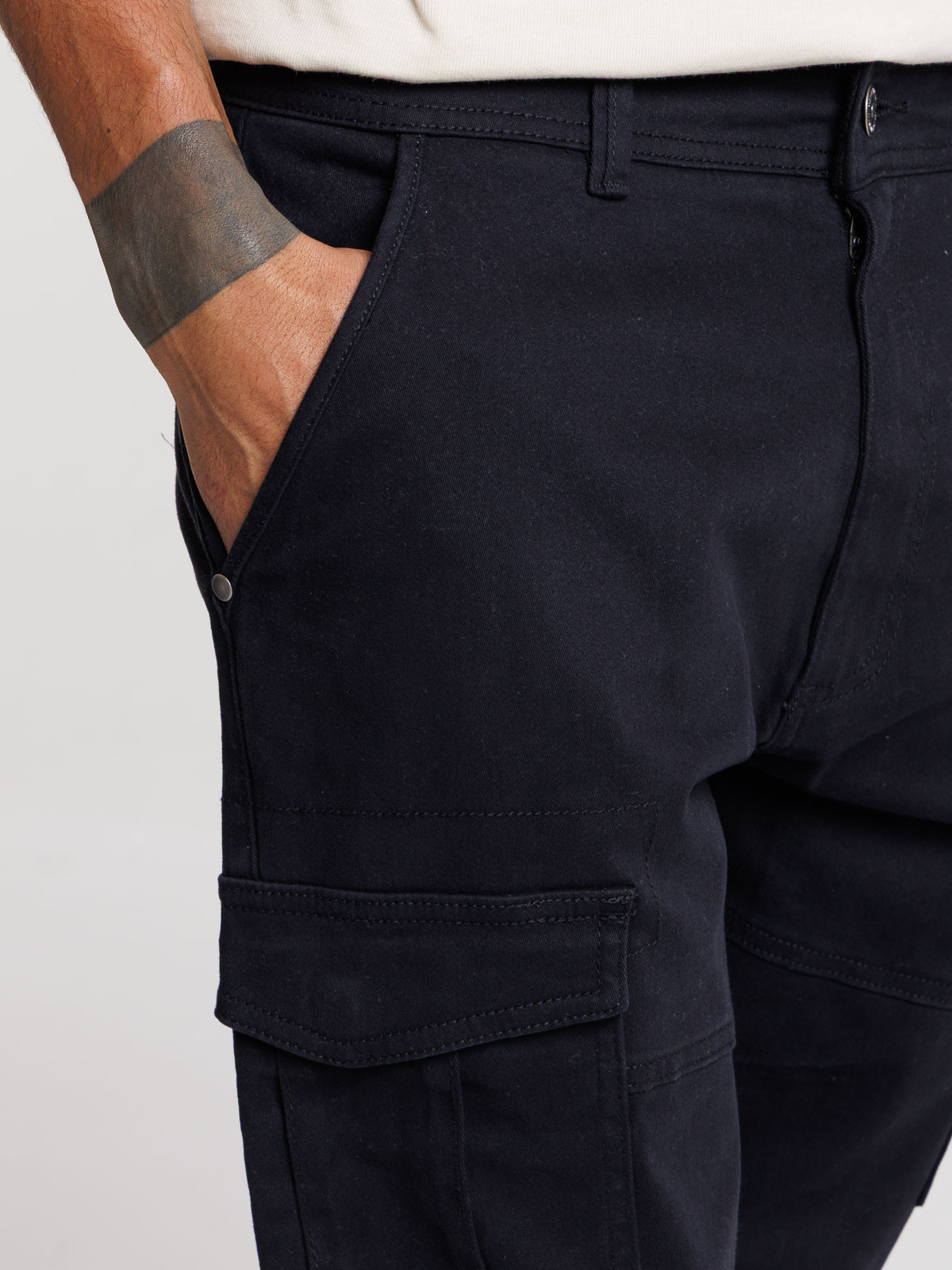 Pantalon cargo noir homme Pantalon cargo noir homme