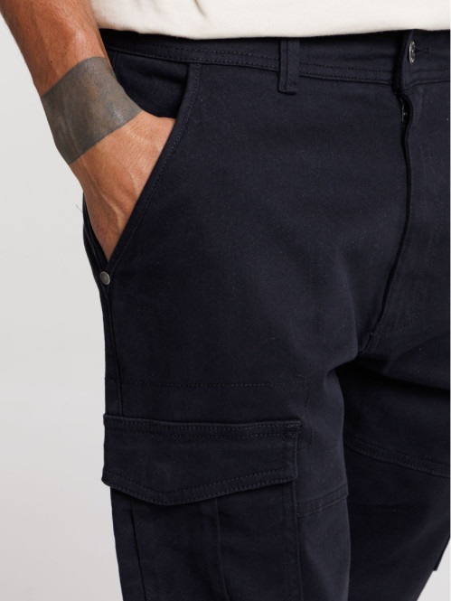 Pantalon cargo noir homme