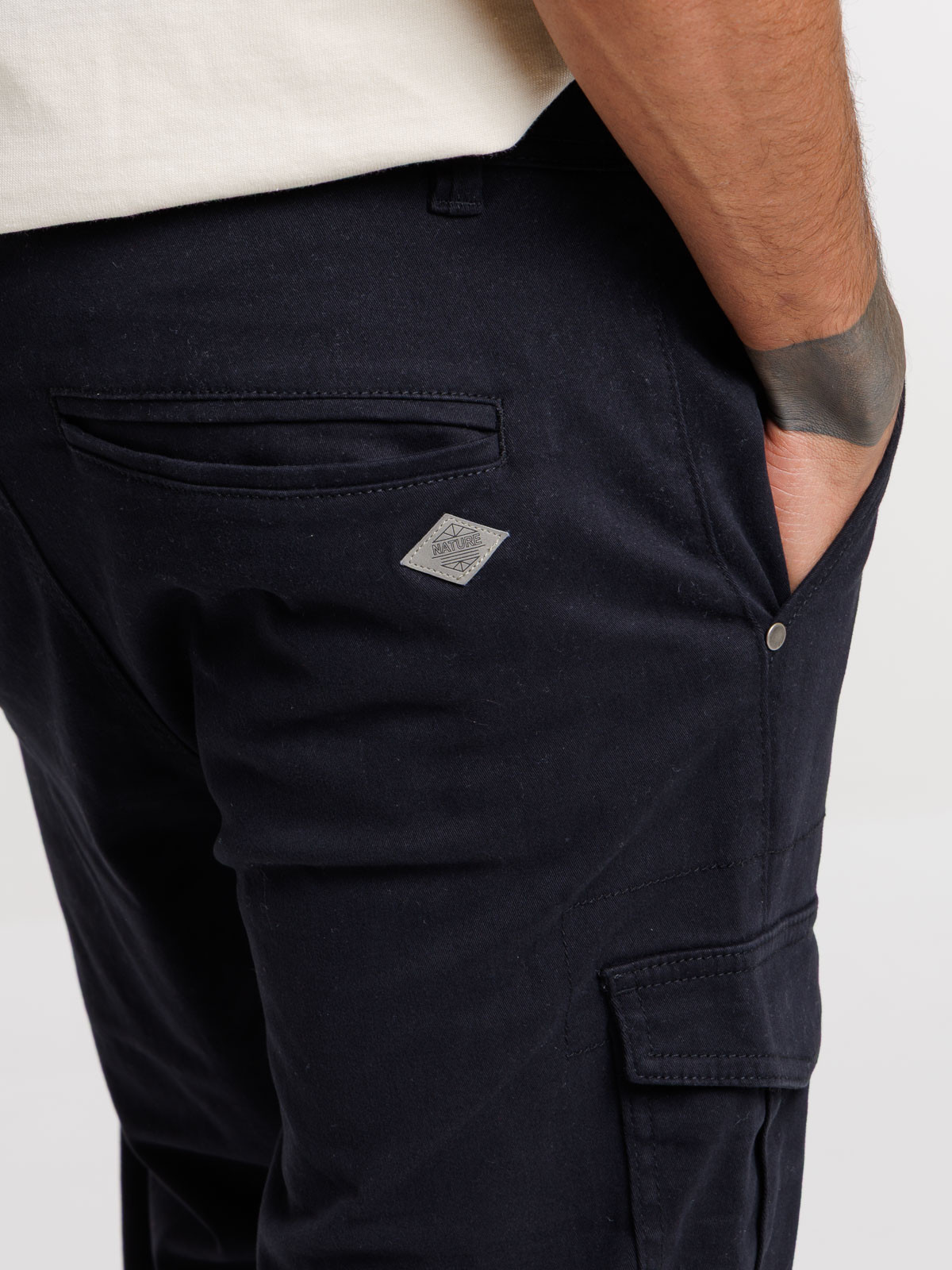 Pantalon cargo noir homme Pantalon cargo noir homme