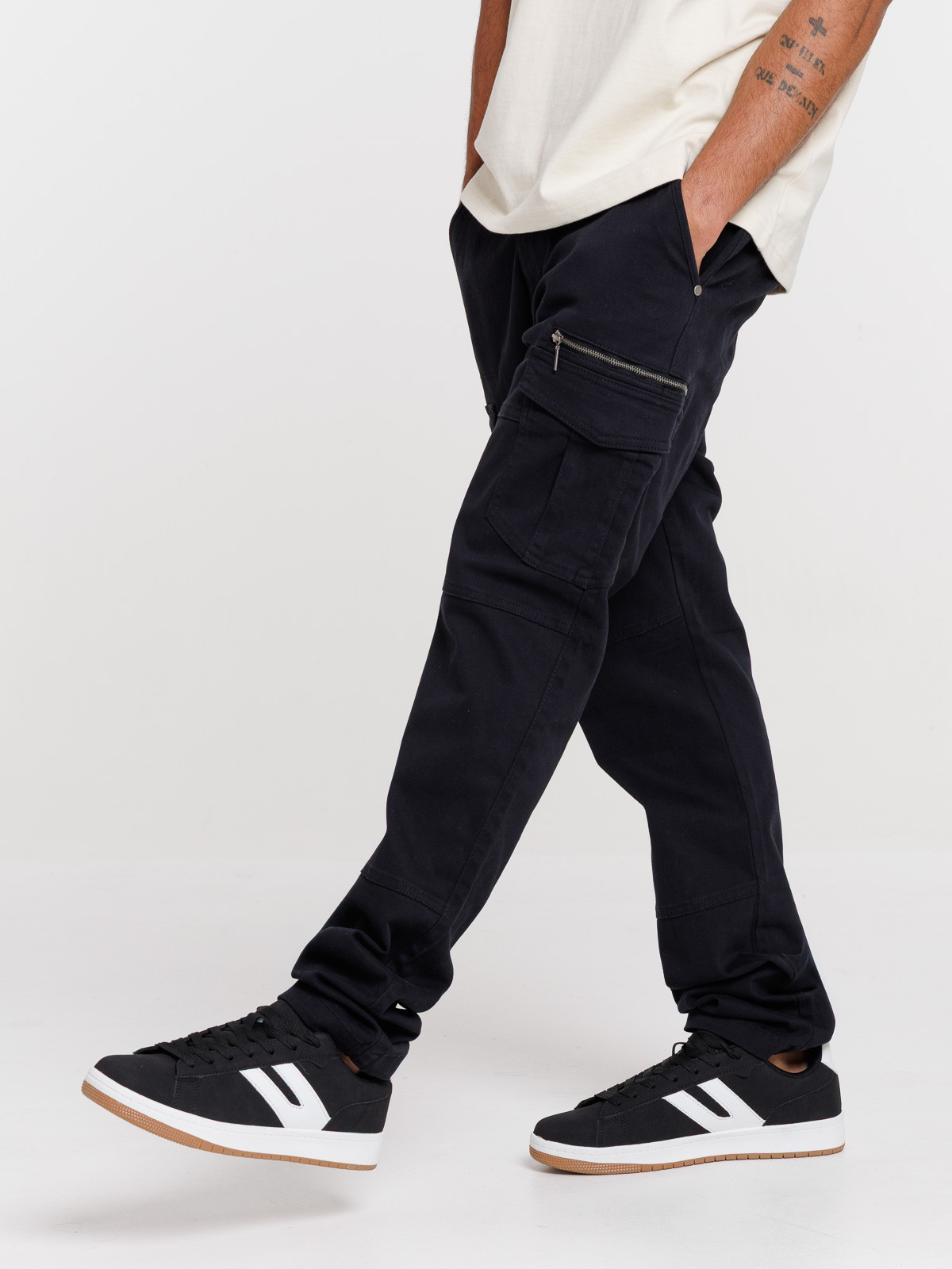 Pantalon cargo noir homme Pantalon cargo noir homme
