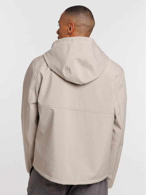 Blouson capuche col montant...