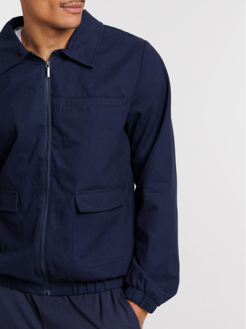 Blouson zippé col classique...