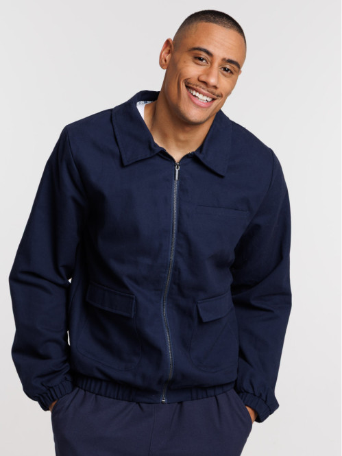 Blouson zippé col classique...