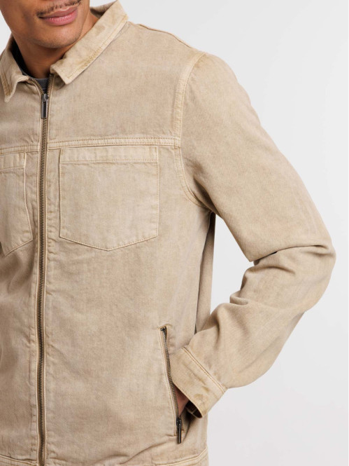 Blouson zippé col classique...