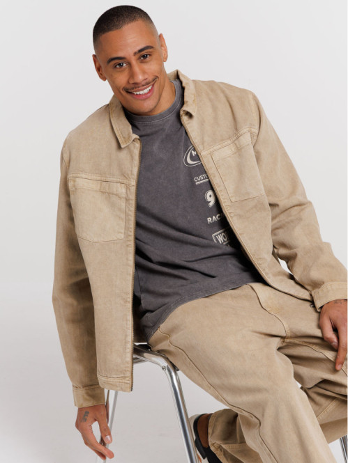 Blouson zippé col classique...