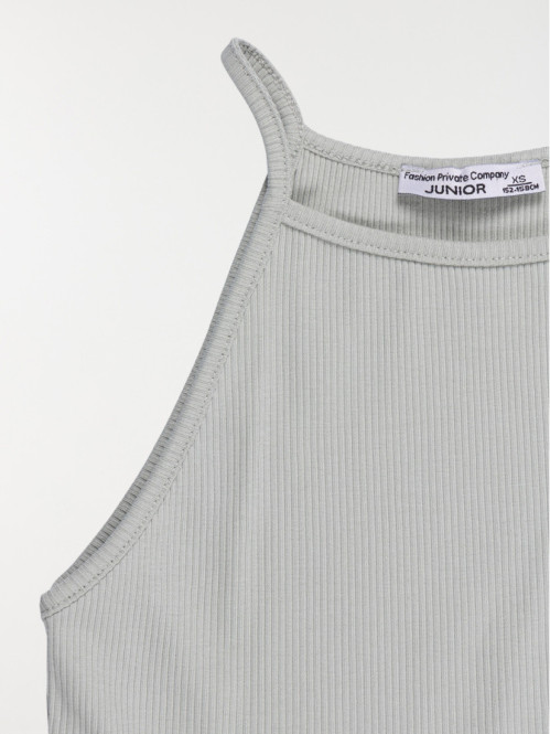 Débardeur côtelé fille (XXS-M)