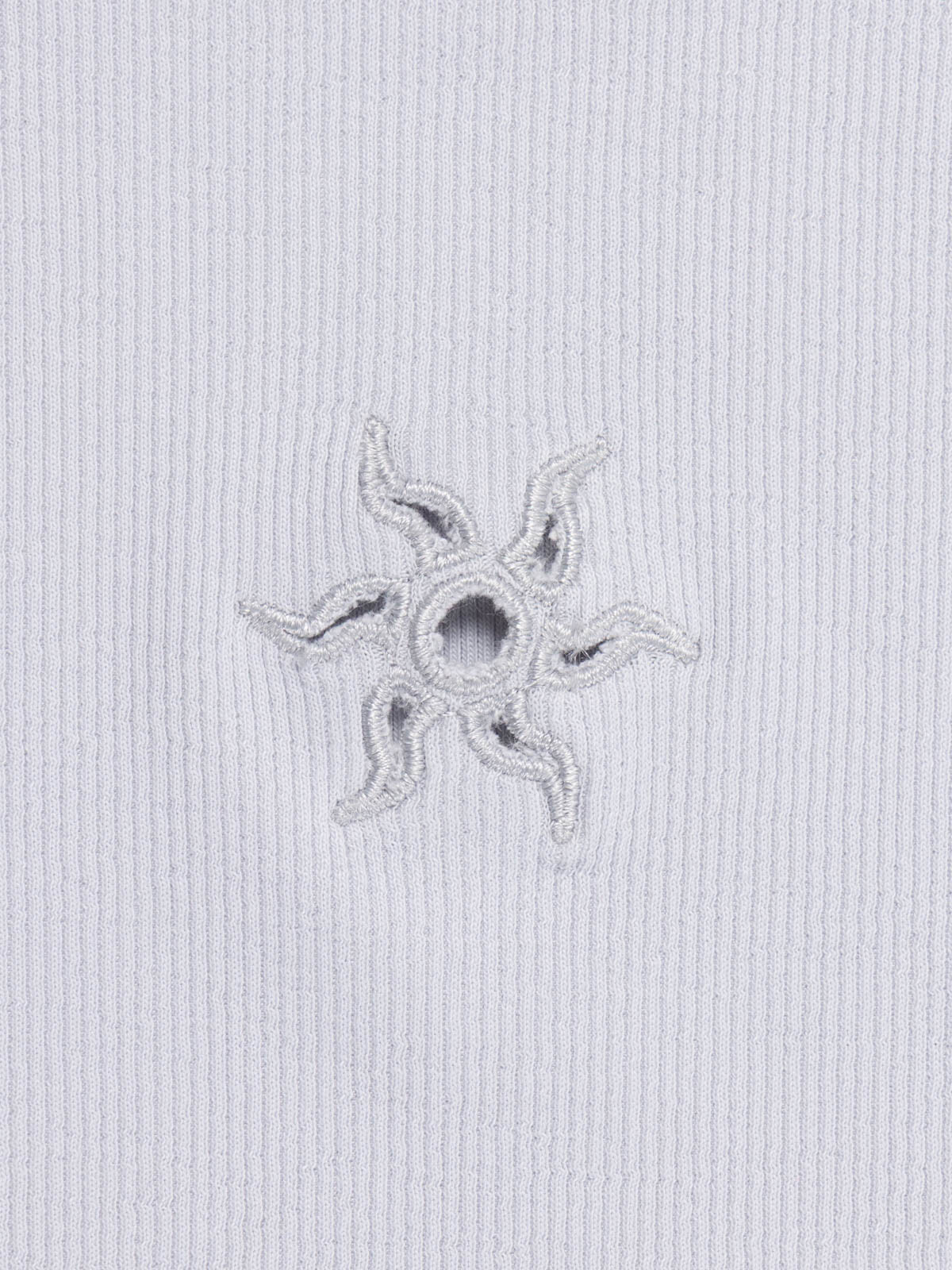 T-shirt fille côtelé soleil (XXS-M)
