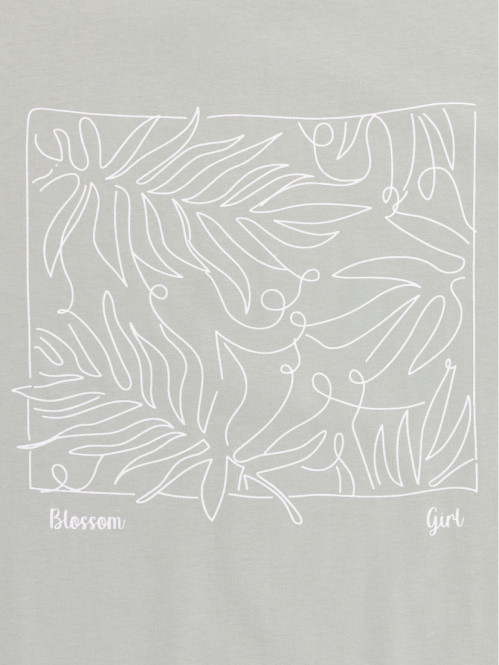 T-shirt loose blossom girl...