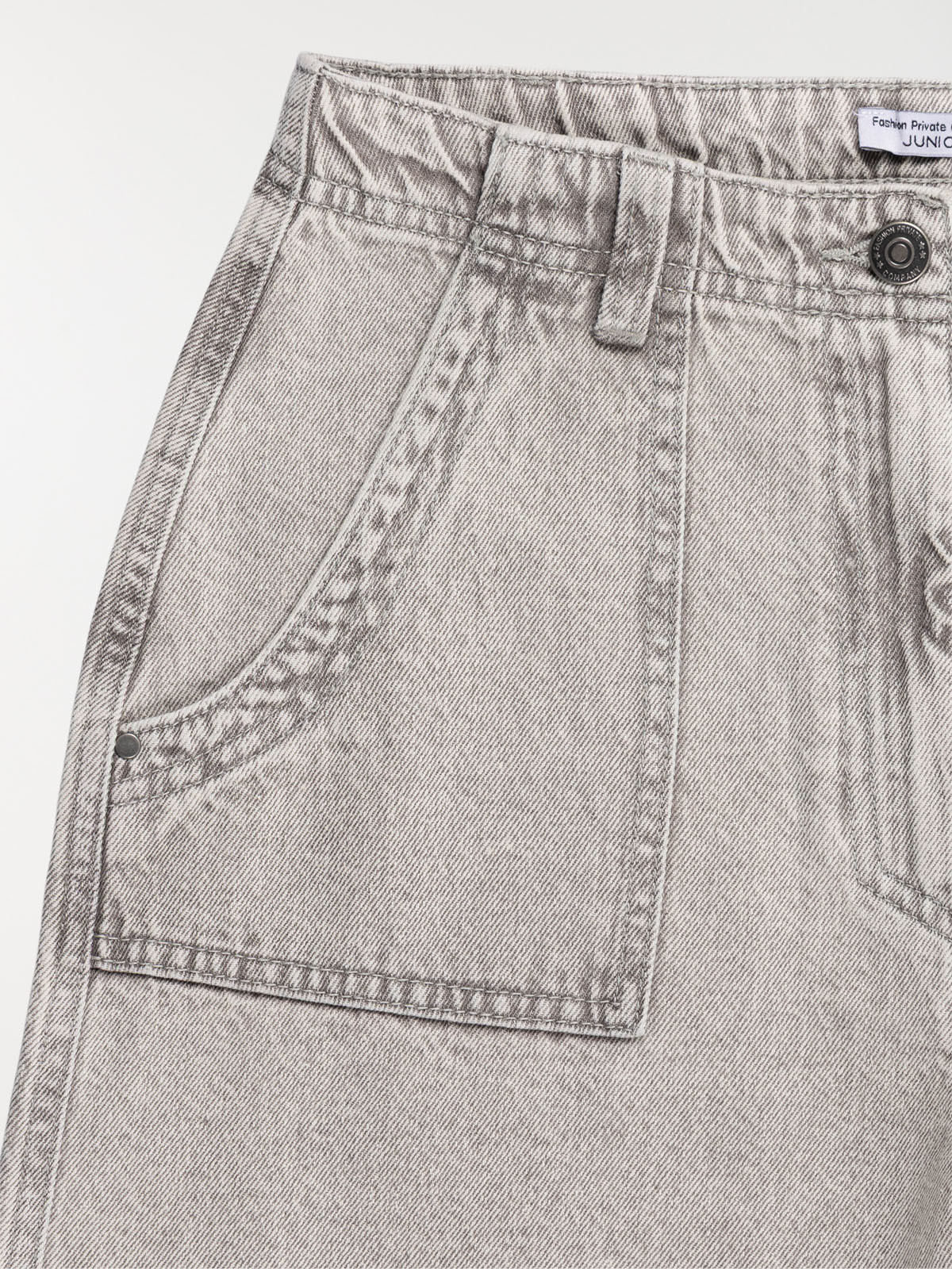 Bermuda en jean large fille (XXS-M)