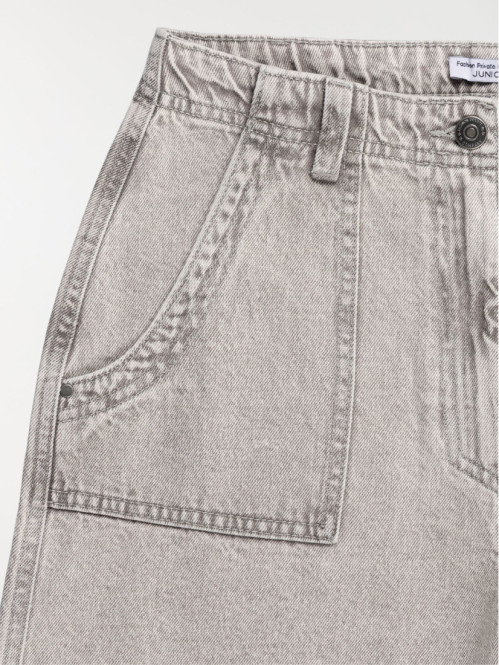 Bermuda en jean large fille...