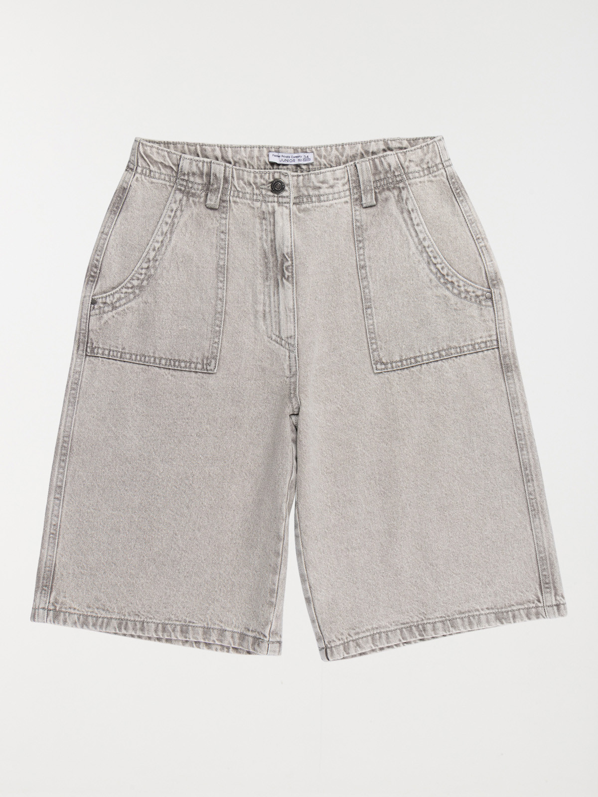 Bermuda en jean large fille (XXS-M)