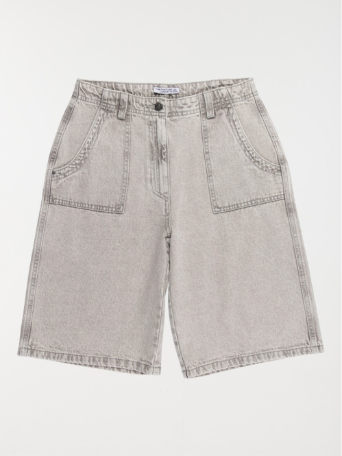 Bermuda en jean large fille...