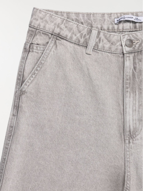 Bermuda baggy gris garçon...