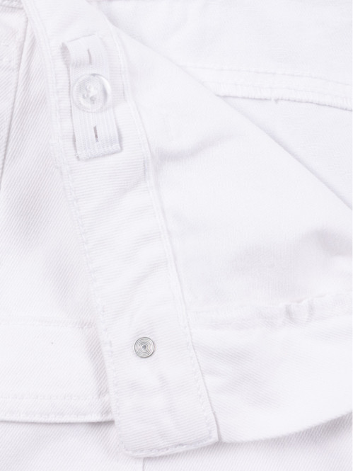 Short en jean cargo blanc...