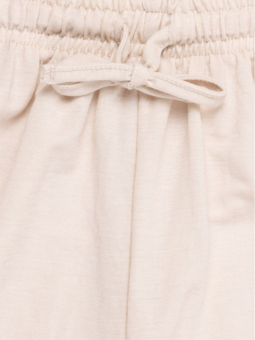 Pantalon fille crème grisé...