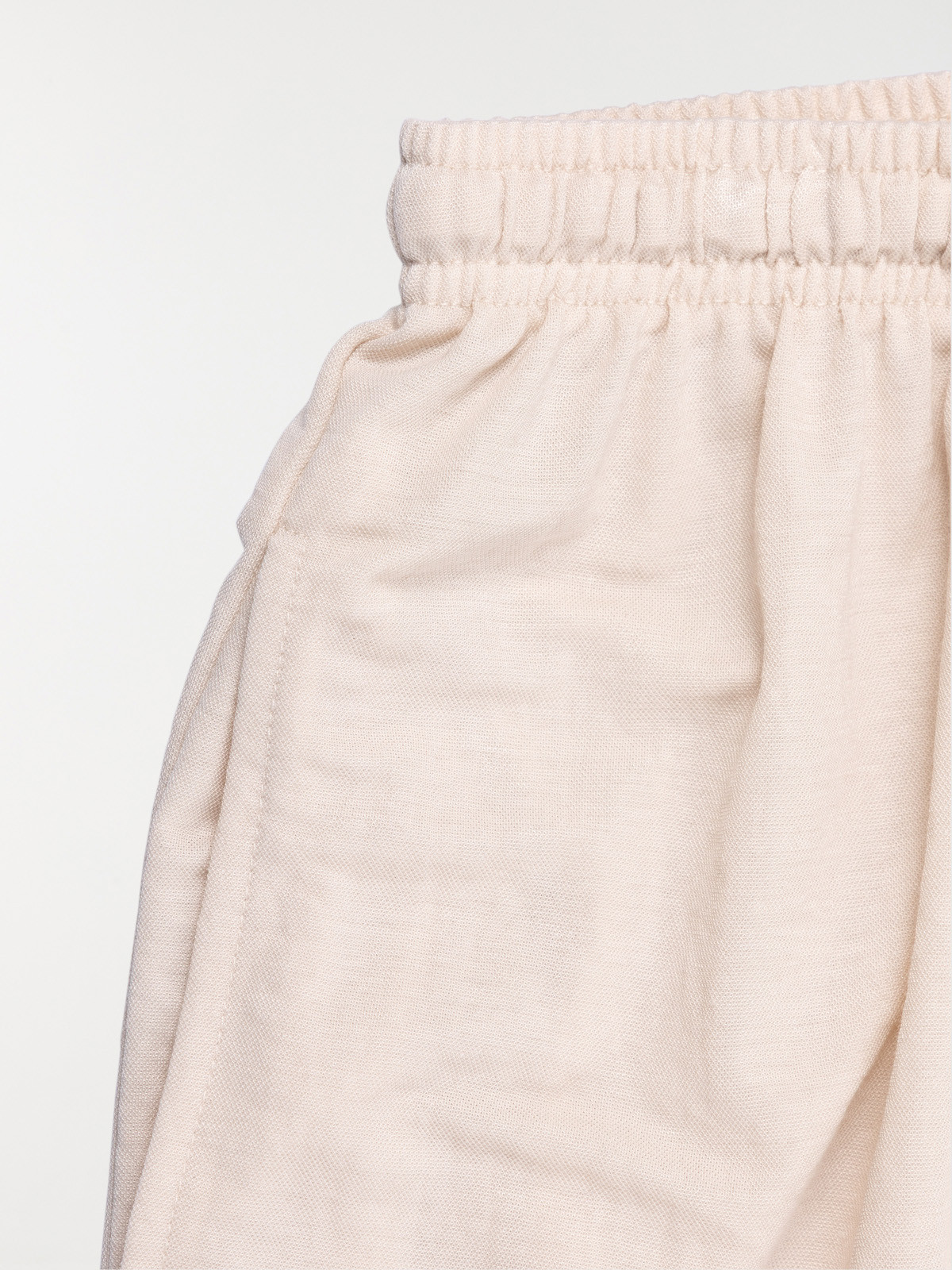 Pantalon fille crème grisé (XXS-M)