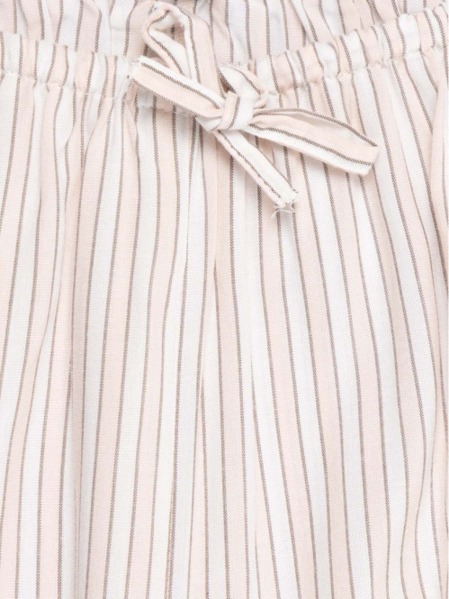 Pantalon fluide rayé fille...