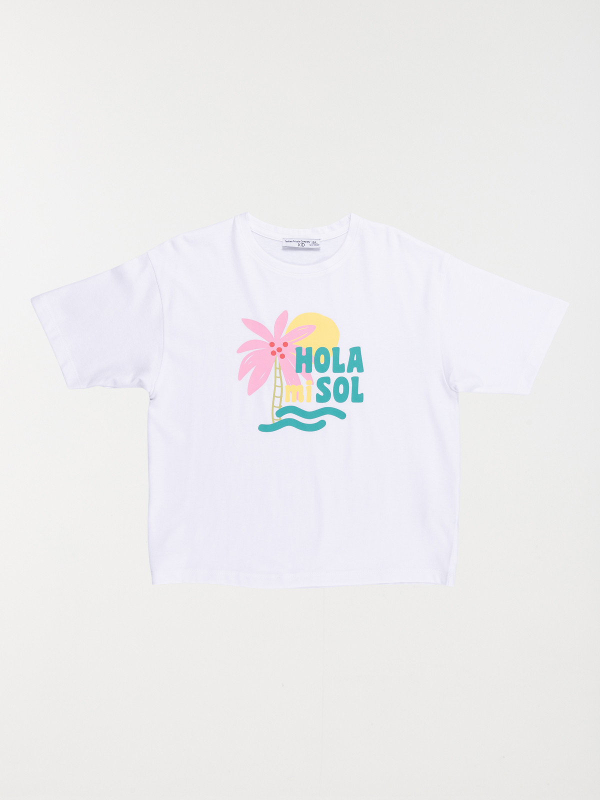 T-shirt hola mi sol fille (3-12A)