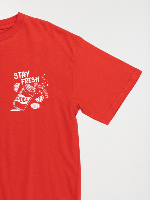 T-shirt motif soda garçon...
