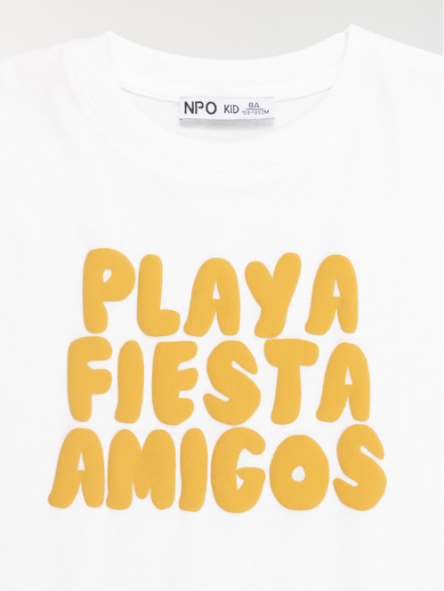 T-shirt message garçon (3-12A)