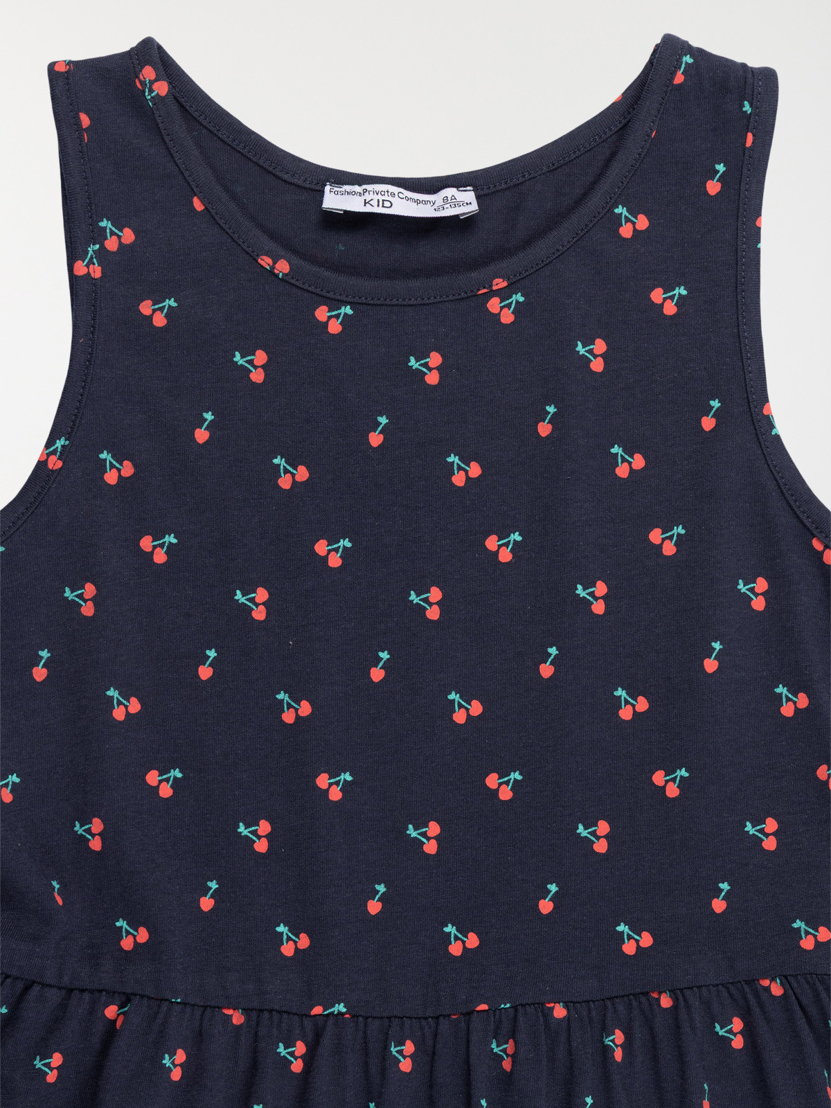 Robe imprimé cerise fille (3-12A)