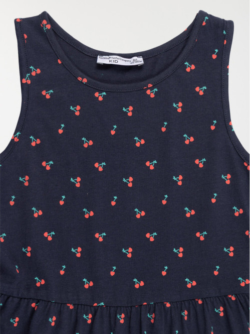 Robe imprimé cerise fille (3-12A)