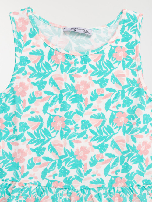 Robe imprimé fleuri fille...