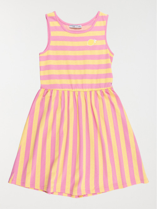 Robe rayures et citron fille (3-12A)