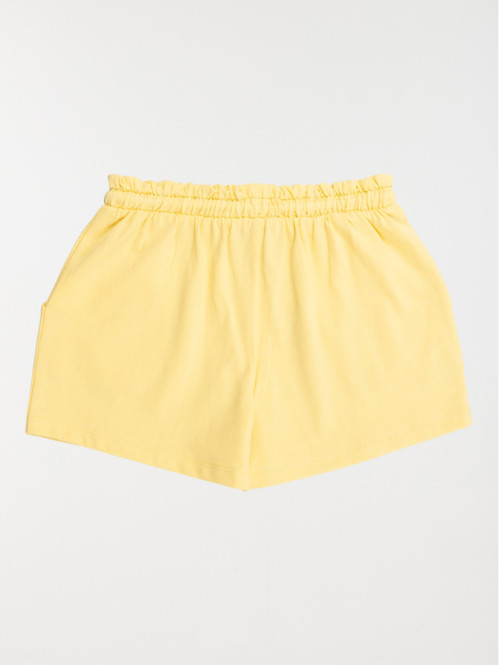 Short uni jaune clair fille (3-12A)