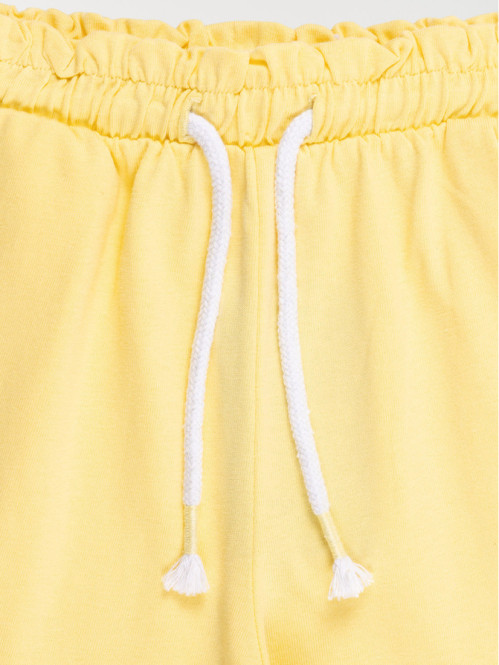 Short uni jaune clair fille (3-12A)